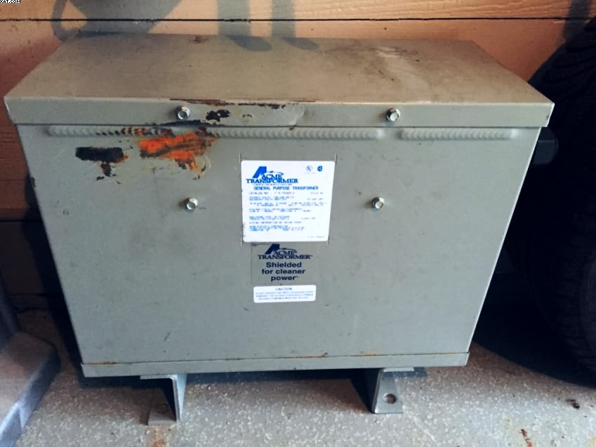 ACME 15 KVA step up transformer,